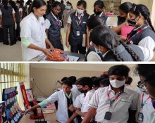 DEMONSTRATION ON CLINICAL & NON CLINICAL DEPARTMENTS AT NANDHA CENTRAL CBSC HIGHER SECONDARY SCHOOL